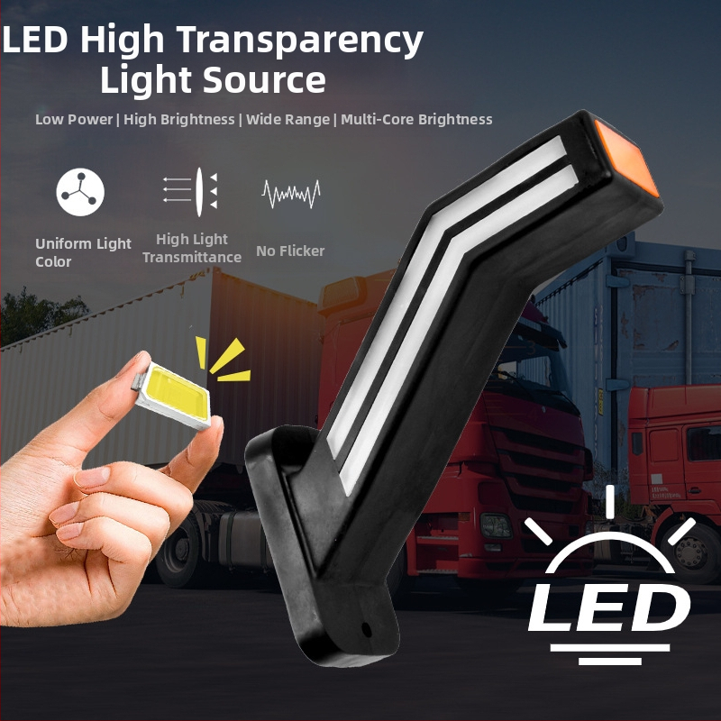 LED stražnja svjetla za vozila: automobili, kamioni i kombiji, model Running water stripe waist lamp, 12V/24V, plastično