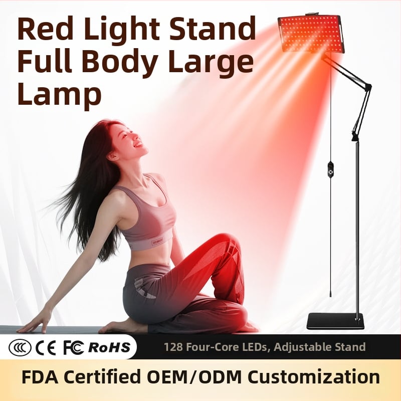 Fotonsko kozmetičko uređaj s infracrvenim svjetlom za cijelo tijelo, podni-stativ dizajn (infracrveno svjetlo, cijeli spektar svjetla, podni stativ, 3 postavke, za kućnu upotrebu)
