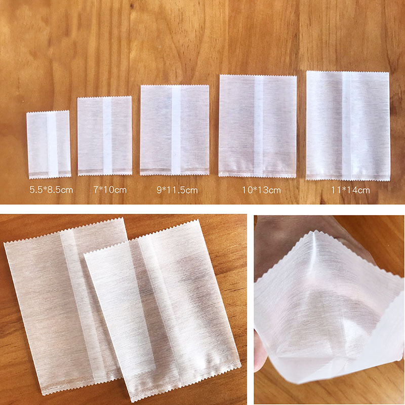 Pungă de sigilare pentru gustări, semi-transparentă, imprimare gravură, material compozit, personalizabilă, 50 buc/ambalaj