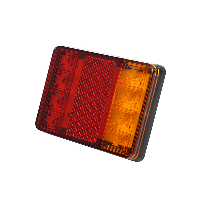 LED hátsó lámpa teherautók, utánfutók és RV-k számára – 8-LED modell; 12-24V DC; 30W; 9800 lm