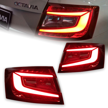 Skoda Octavia hátsó lámpa készlet — LED fényforrás, Aokeding márka, kompatibilis Skoda Octavia