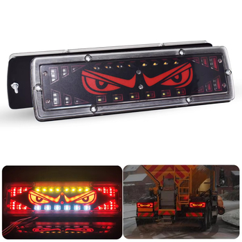 LED stražnja svjetla za kamione – Devil's Eye, višestruka sekvencijska signalizacija skretanja, 12V-24V, pogodna za kombije, kamione i prikolice
