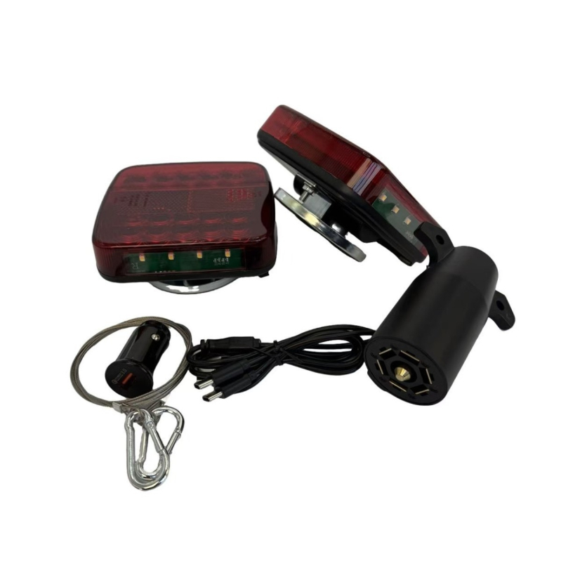 Mágneses, újratölthető vezeték nélküli LED hátsó lámpa teherautók és utánfutók számára – 36W, 10-30V, 2000 lm, 6000K, vízálló