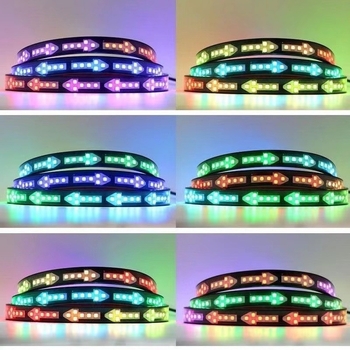LED svjetlo strelice marquee s efektom tekuće vode, 12-24V, Silikon, Model 001, Prilagodljivo, Univerzalno