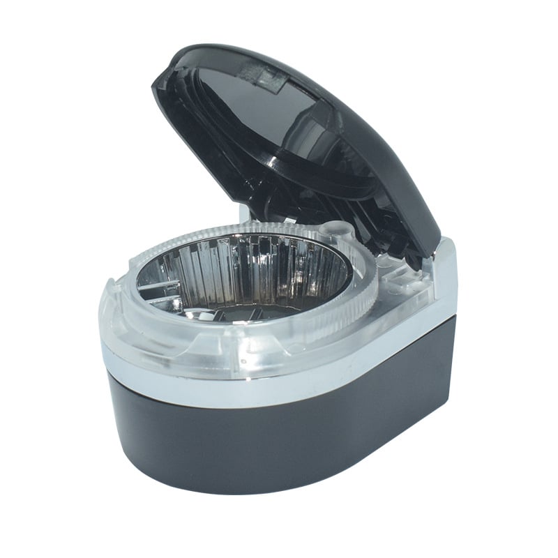 Τασάκι αυτοκινήτου με καπάκι, μεταλλικό, μοντέλο SD-1201, πολυλειτουργικό για εσωτερική χρήση στο αυτοκίνητο, βάρος 120 g