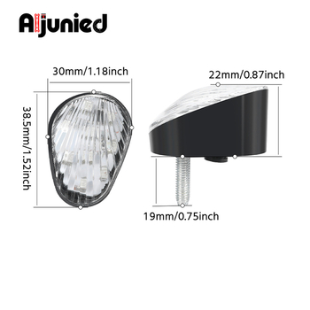 Motociklistični LED pokazivač (mini) za Yamaha YZF R6/R7/R1/R1M, 12V, 0,6W, KY22 model, akril