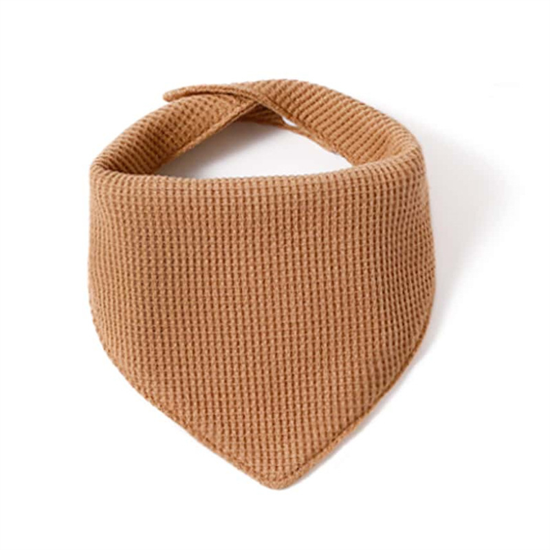 momscare Триъгълен бебешки лигавник – вафелено памучно плат, водоустойчив и устойчив на петна, унисекс, за новородени и деца до 3 години, едноцветен