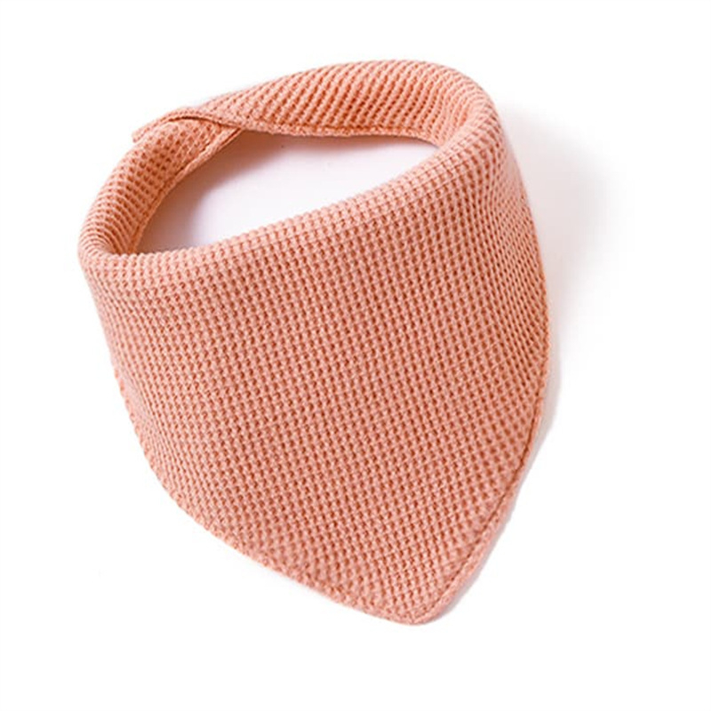 momscare Триъгълен бебешки лигавник – вафелено памучно плат, водоустойчив и устойчив на петна, унисекс, за новородени и деца до 3 години, едноцветен