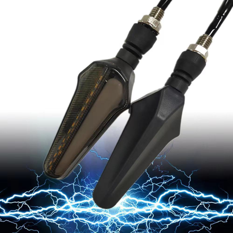 Motociklistički LED pokazivač smjera, Long Two-Tone model, 12V, LED, 1W, 3000K, vijek trajanja 10 000 h