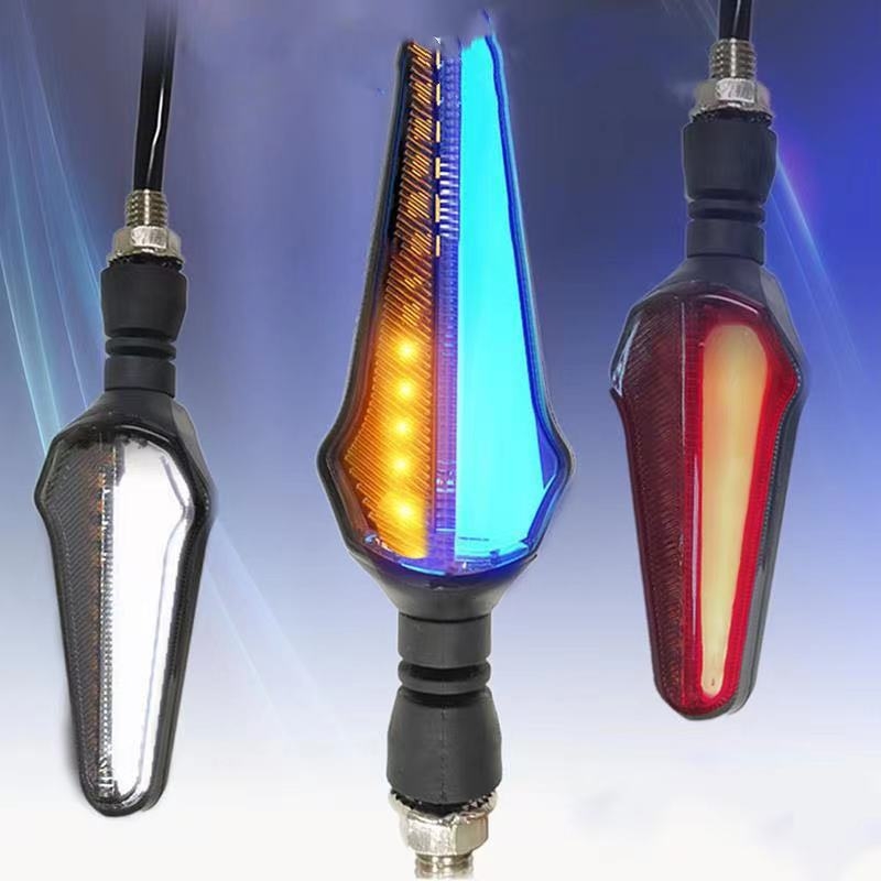 Motociklistički LED pokazivač smjera, Long Two-Tone model, 12V, LED, 1W, 3000K, vijek trajanja 10 000 h