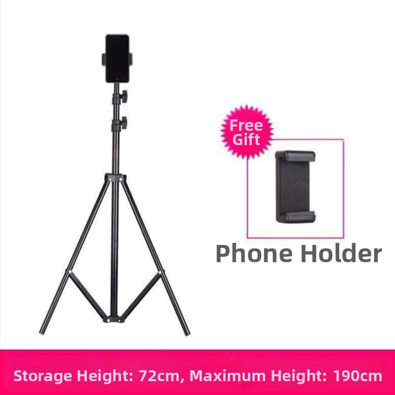 Mobiltelefon-tartó és tripod élő közvetítéshez, univerzális fotózáshoz, asztali vagy álló kivitel, teleszkópos, rozsdamentes acél