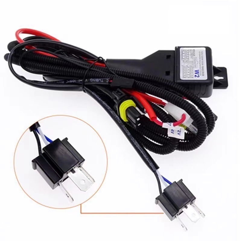 JHY H4 HID Xenon kettős fényáramú dimmelő modul, lengő szöggel és teleszkópos csatlakozóval