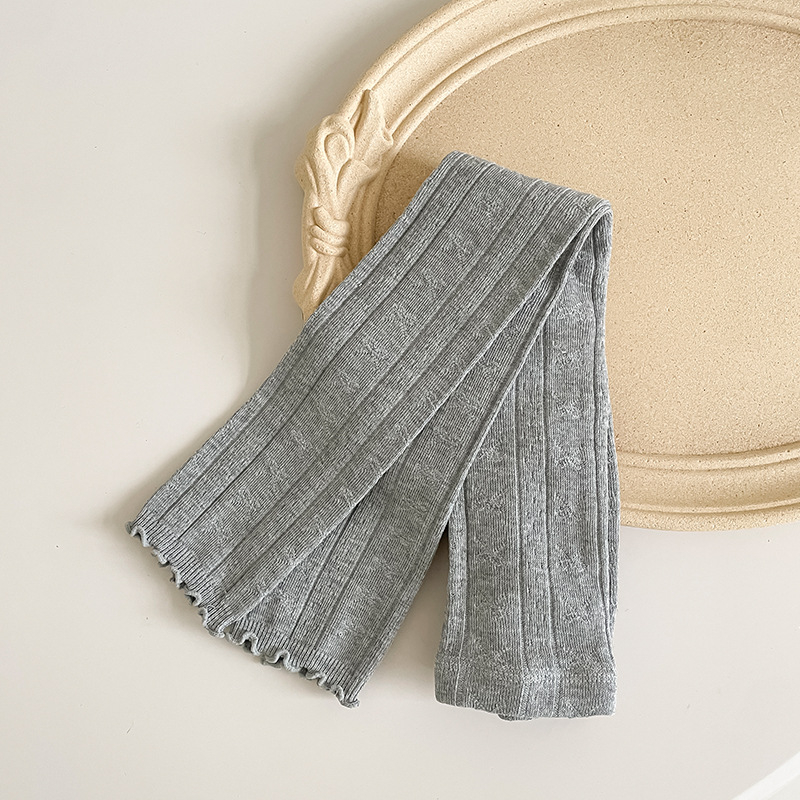 Lányoknak szóló harisnya - Jacquard kötés, combed cotton, 82% pamut, lélegző, 3–8 éves korosztály