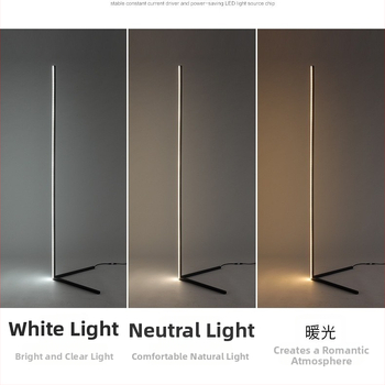 LED stojanová lampa so tri teplotami farieb, stmievateľná, hliníkové telo, PC tienidlo