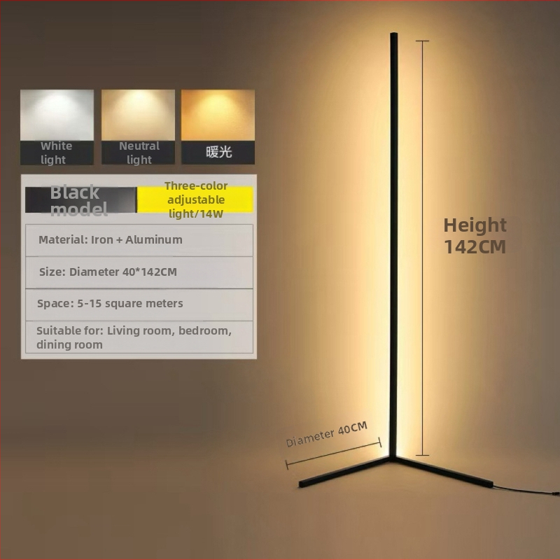 LED stojanová lampa so tri teplotami farieb, stmievateľná, hliníkové telo, PC tienidlo