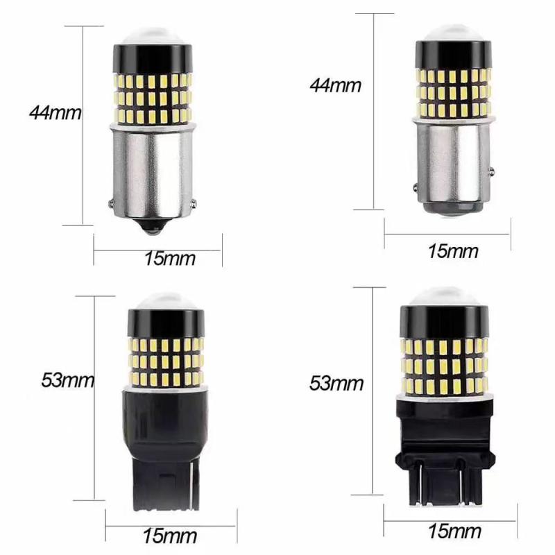 LED autó lámpa 3014-54SMD, 6000K, 9W, 12-30V, alumínium ház