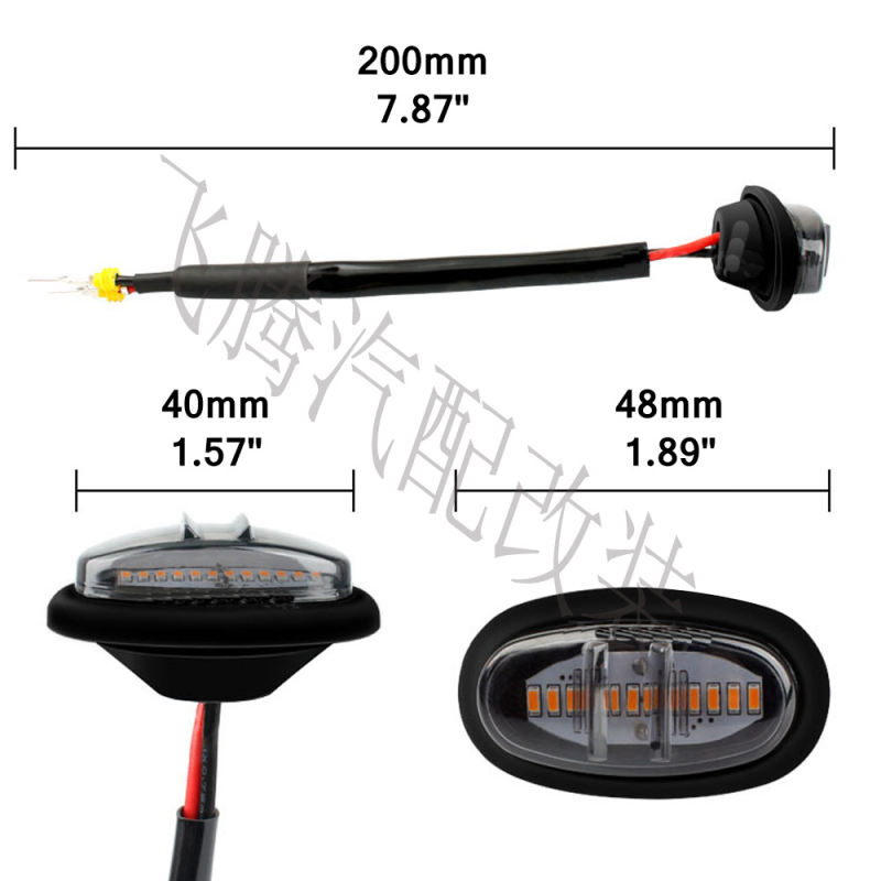 LED signala svjetiljka prednje rešetke za Ford F-150 F-150 Raptor 2017-2019, 3W LED, 3600K, trajanje života 50.000 sati