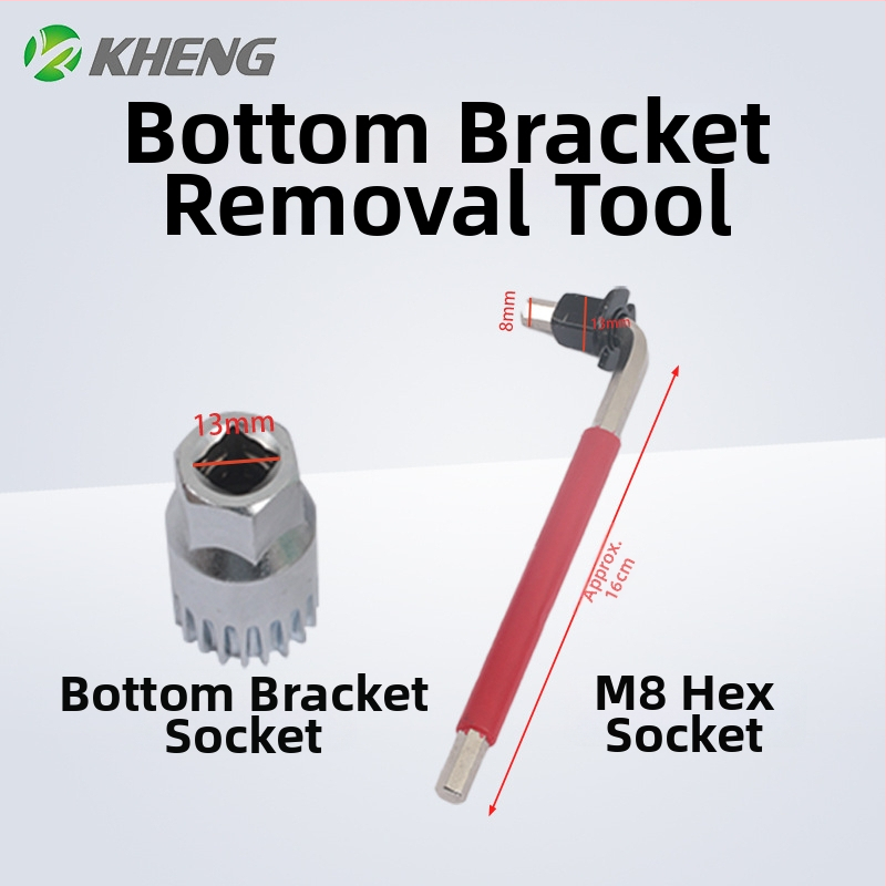 Nástroj na vybratie kliky bicykla so štvorhranou dierou – na vybratie kliky a opravu stredového hriadeľa