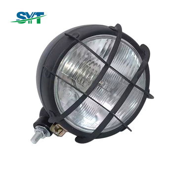 Prednje svjetlo traktora s kovinskom mrežicom, H4 visok/niži snop, LED nadogradnja, metalno kućište, 12-24V, 5000 lm, 3000 h, 1 godina garancije, prilagodljivo