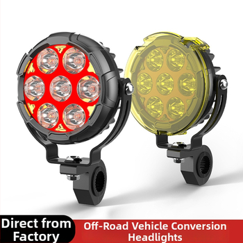 Sedmerostruki LED reflektor za motocikl, LED svjetlo za maglu, pomoćno svjetlo za teren – ultra jako prednje svjetlo