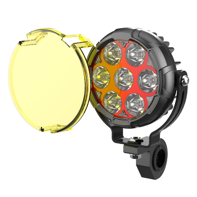 Sedmerostruki LED reflektor za motocikl, LED svjetlo za maglu, pomoćno svjetlo za teren – ultra jako prednje svjetlo