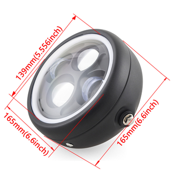 LED retro prednje svjetlo za motocikl, 35W, model v-98856, za motocikle, bez montaže