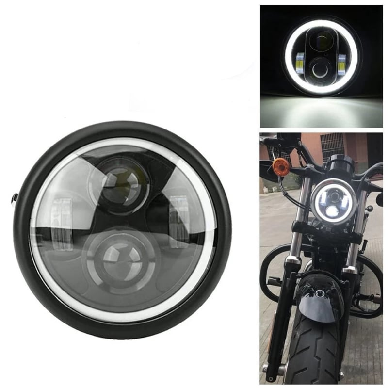 LED retro prednje svjetlo za motocikl, 35W, model v-98856, za motocikle, bez montaže