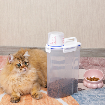 Δοχείο αποθήκευσης φαγητού κατοικίδίων — Υλικό PP, χωρητικότητα 1.5L/2.5L, Εξουσιοδοτημένη ιδιωτική μάρκα: Ναι, Μάρκα: Tinypet little mustard