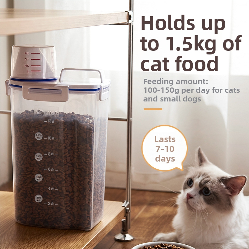 Kontajner na krmivo pre domáce zvieratá — PP materiál, objem 1.5L/2.5L, Súkromná značka autorizovaná: Áno, Značka: Tinypet little mustard