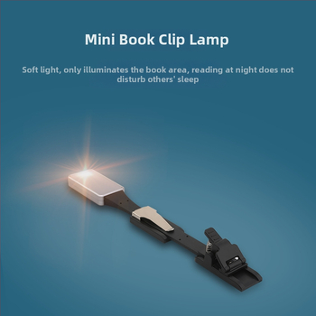 Klip-učna lampica za knjige s USB napajanjem, osnovno osvjetljenje, CRI 80–89, ≤36V, noćna svjetlost, lampica za učenje, atmosfersko osvjetljenje