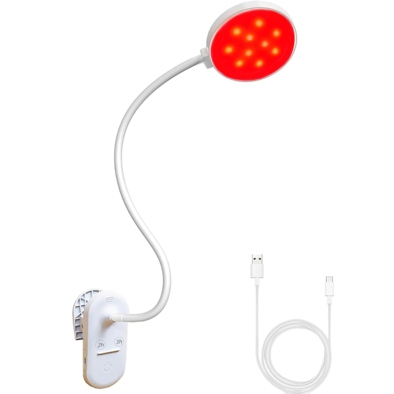 Noćna LED svjetiljka za čitanje uz krevet s dodirnim upravljanjem, lampica s klipom za stol, ugrađena baterija, plastični abažur, CRI 80–89, napon ≤36V