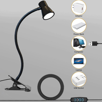 LED klips stolna lampica za zaštitu očiju, za učenje i čitanje, selfies, manikuru i tetoviranje obrva, noćno ambijentalno osvjetljenje, dodatno svjetlo za fotografiranje
