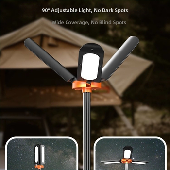 Conpex LED kamp-lampa, prijenosna sklopiva svjetiljka, punjiva, 19V DC, 99W, daljinsko upravljanje