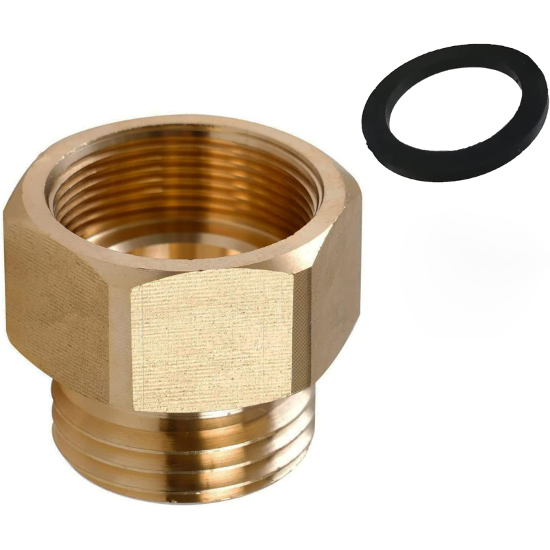 Bakreni opleteni vodovodni adapter, navoj 9/16–G1/2