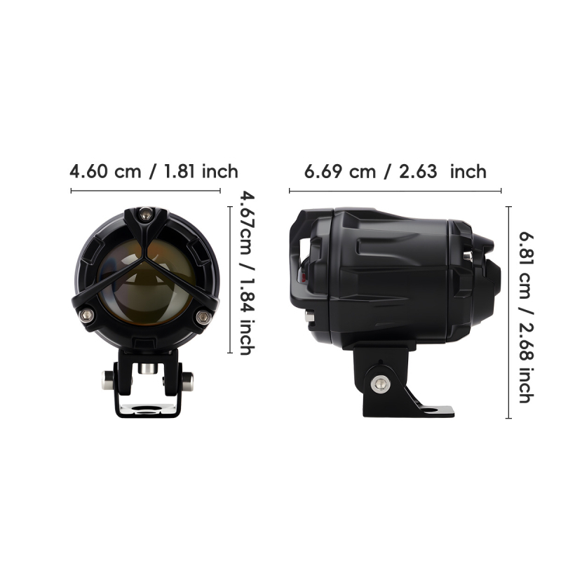 Motociklistički LED reflektor, 5W, 12V, IP67, Model Motor287, aluminijsko kućište