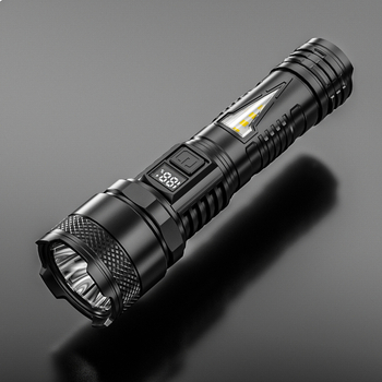 Ručna baterijska svjetiljka 10W, 300 lm, domet 200 m, IP6, USB-C punjenje