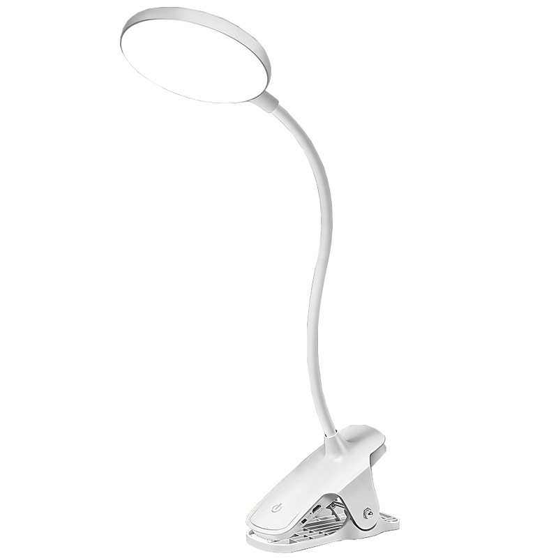 LED Clip stolna lampa s USB punjenjem i plug-in, dodirno upravljanje, tri režima boje temperature, za čitanje na radnom stolu