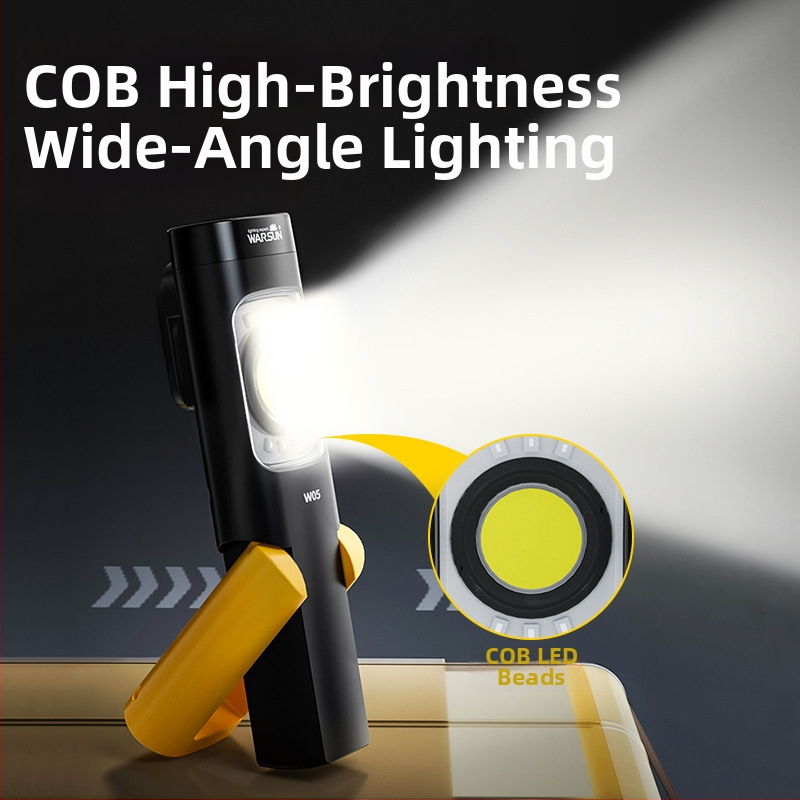 COB LED radna svjetiljka, punjiva, 8W, 2000mAh, 360° rotacija, trajanje baterije 5–12 h