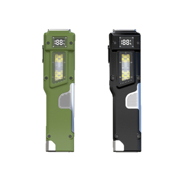 LED taktička ručna svjetiljka, ultra-tanka prijenosna s digitalnim zaslonom, tri izvora svjetla, Type-C punjenje, 1000mAh, domet 100–200 m