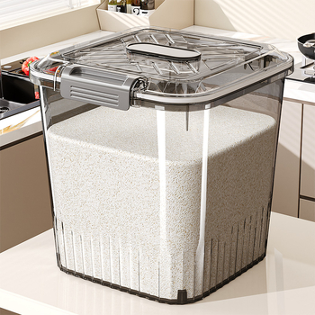 Container pentru depozitare orez și cereale — etanșare, protecție împotriva umidității și insectelor; material: plastic PP; capacitate: 10 L sau mai mult; stil: minimalist modern