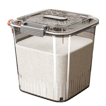 Container pentru depozitare orez și cereale — etanșare, protecție împotriva umidității și insectelor; material: plastic PP; capacitate: 10 L sau mai mult; stil: minimalist modern