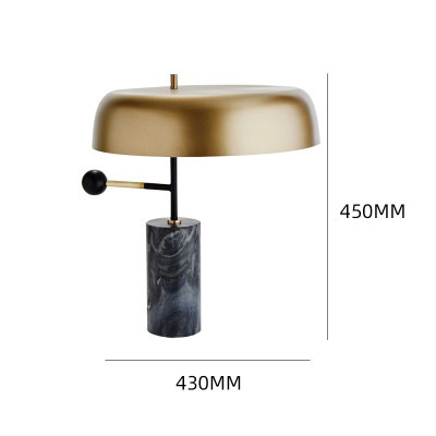 LED stolna lampica T7721, 220V, metalno sjenilo, gumbasti prekidač, jednostavan modern dizajn