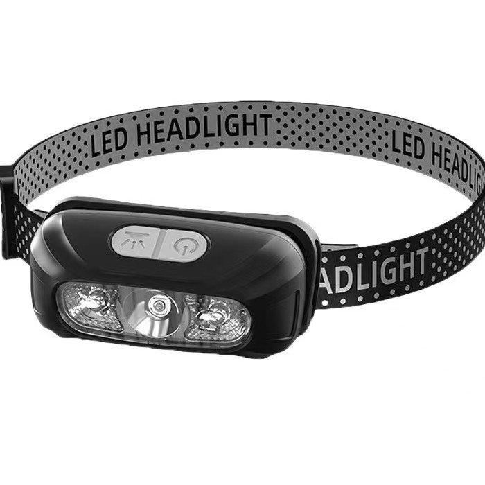 LED Headlamp за глава, презареждаем, 1.5W, 500 mAh, обхват 100–200 m, за къмпинг, риболов и авто ремонти