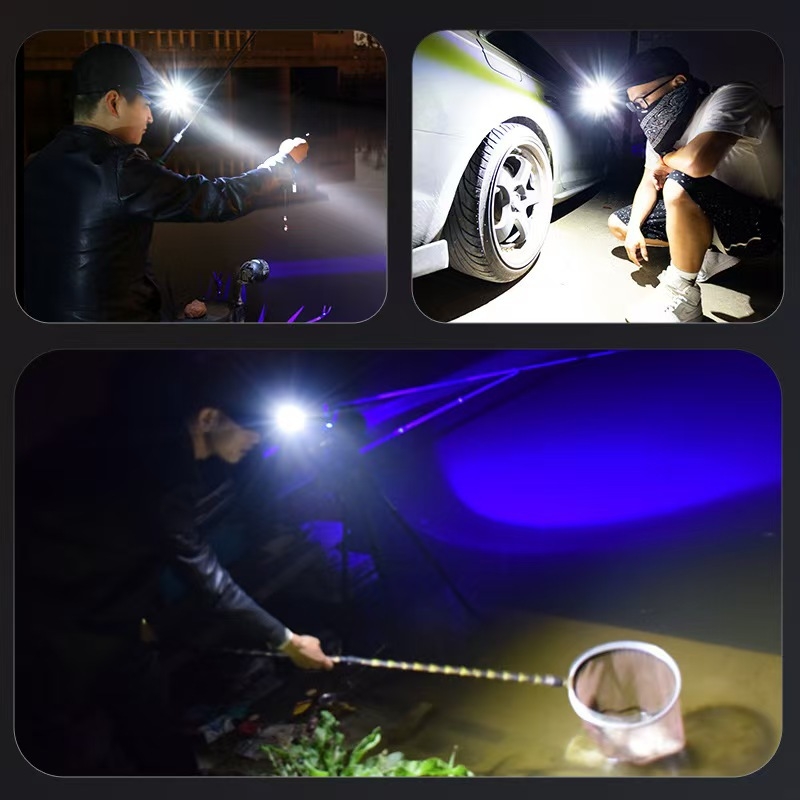 LED Headlamp за глава, презареждаем, 1.5W, 500 mAh, обхват 100–200 m, за къмпинг, риболов и авто ремонти