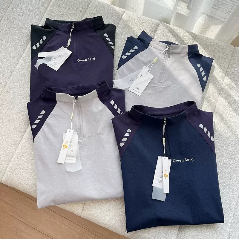 Majica od pamuka i poliestera, kontrastni uzorak, dugi rukavi, slobodan kroj, ležerni stil