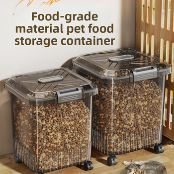 Kontajner na skladovanie krmiva pre mačky a psy, Materiál: Silk Flower, Značka: Iná, Kapacita: Iná, Nie je dovážané