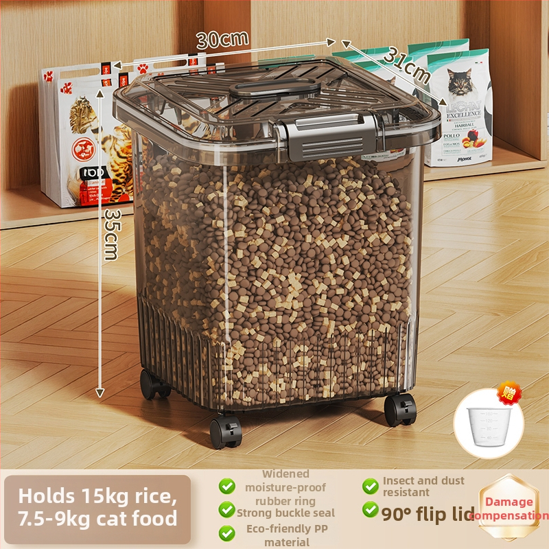 Kontajner na skladovanie krmiva pre mačky a psy, Materiál: Silk Flower, Značka: Iná, Kapacita: Iná, Nie je dovážané