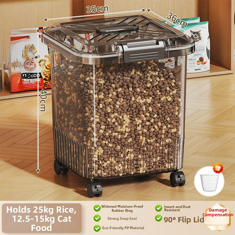 Kontajner na skladovanie krmiva pre mačky a psy, Materiál: Silk Flower, Značka: Iná, Kapacita: Iná, Nie je dovážané