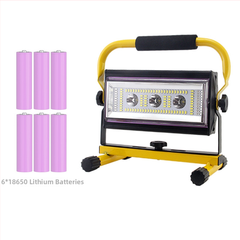 Prijenosna LED radna svjetiljka od aluminijske legure, 80W, 7200mAh, ručno napajanje, 360° rotacija