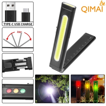 Prijenosna COB+RGB LED svjetiljka, USB punjenje, 5W, kućište od aluminijskog legura, baterija 400mAh